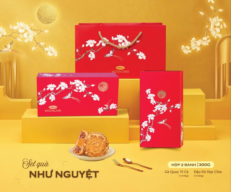 Set quà Như Nguyệt Bibica 2026 — 300g 2 bánh