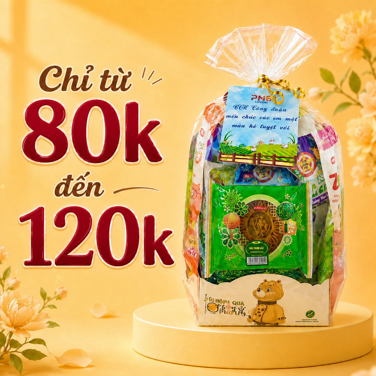 Túi quà bánh kẹo tự chọn 80K – 120K Bibica — Châu Ngọc Khang
